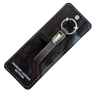 Keychain 22 Collegiate Black Leather